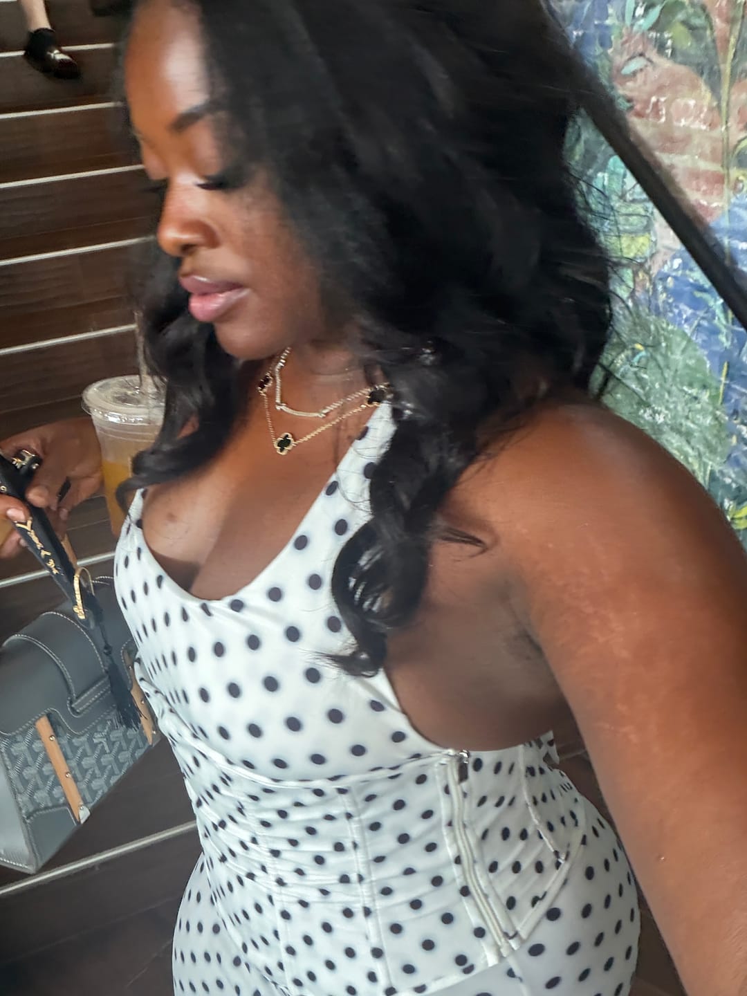 Customer photo review of Hourglass Dot Jumpsuit