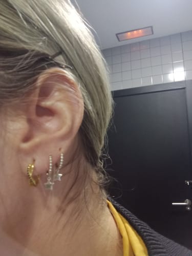 Customer photo review of Pendientes Charbon