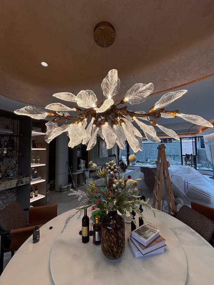 Customer photo review of Dandelion Linear Glass Chandelier