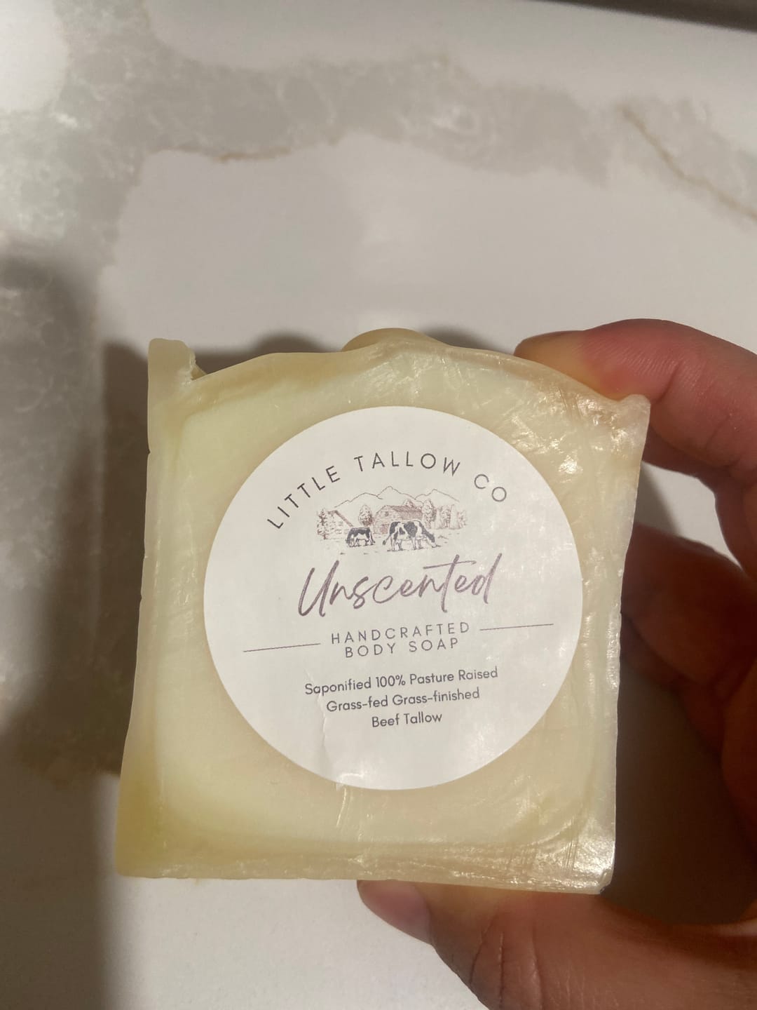 Customer photo review of Handmade Tallow Soap - BUY2GET1