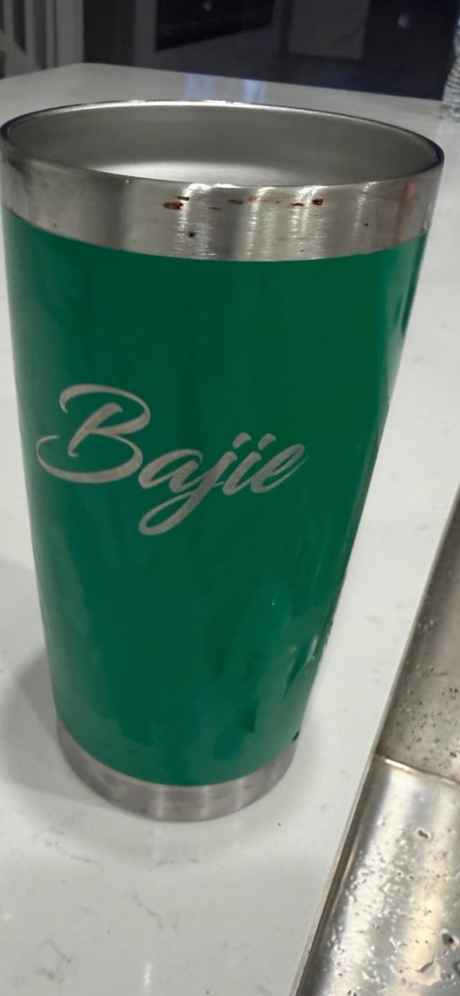 Customer photo review of 20 oz Tumblers (Inventory Item)