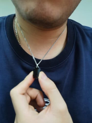 Customer photo review of Void Onyx Pendant
