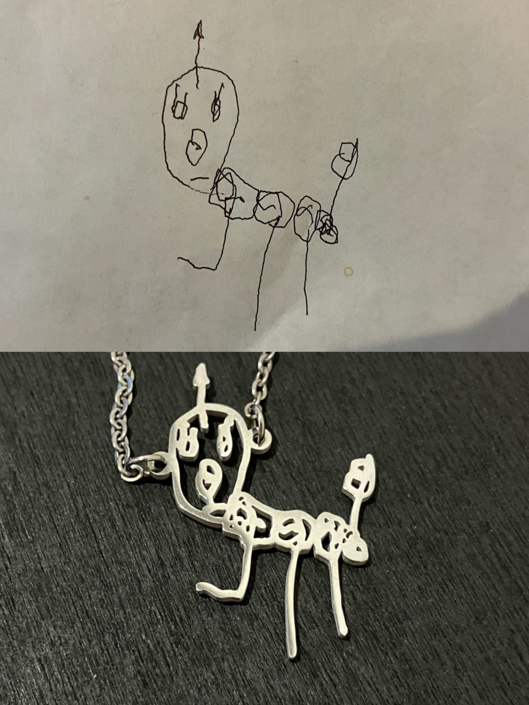 Customer photo review of 【期間限定販売7/6〜7/12】お絵描きが素敵なアクセサリーに大変身♪お絵描きアクセサリー