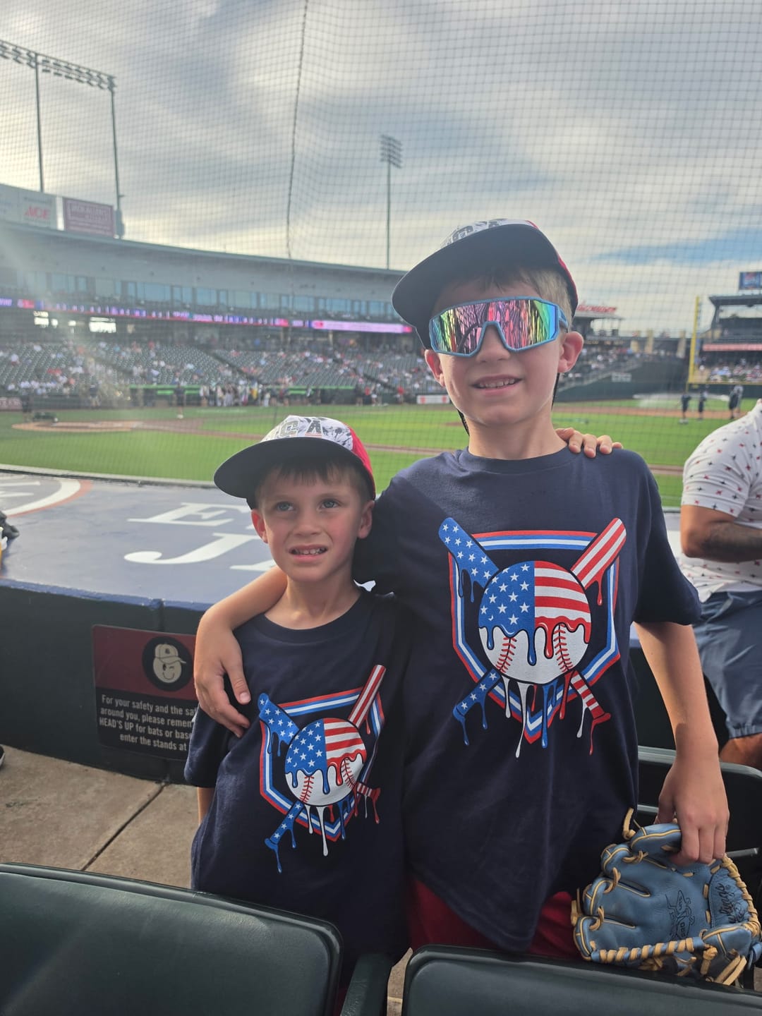 Customer photo review of USA Baseball Drip Kids T-shirt