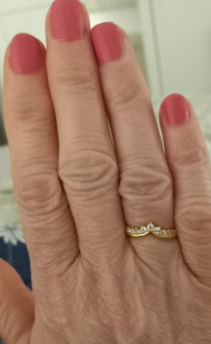 Customer photo review of Anillo Corona Circonitas