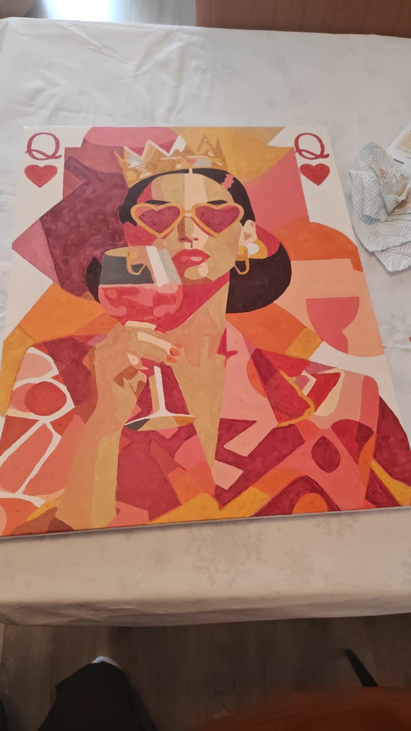 Customer photo review of The queen | Paint by Number