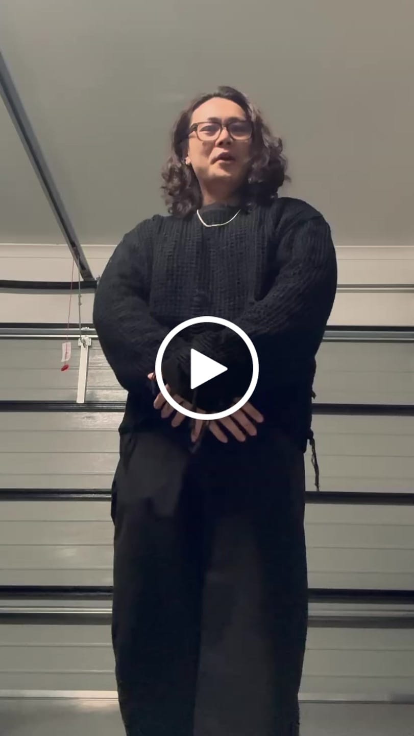 Customer video review of Netted Sweater - Black