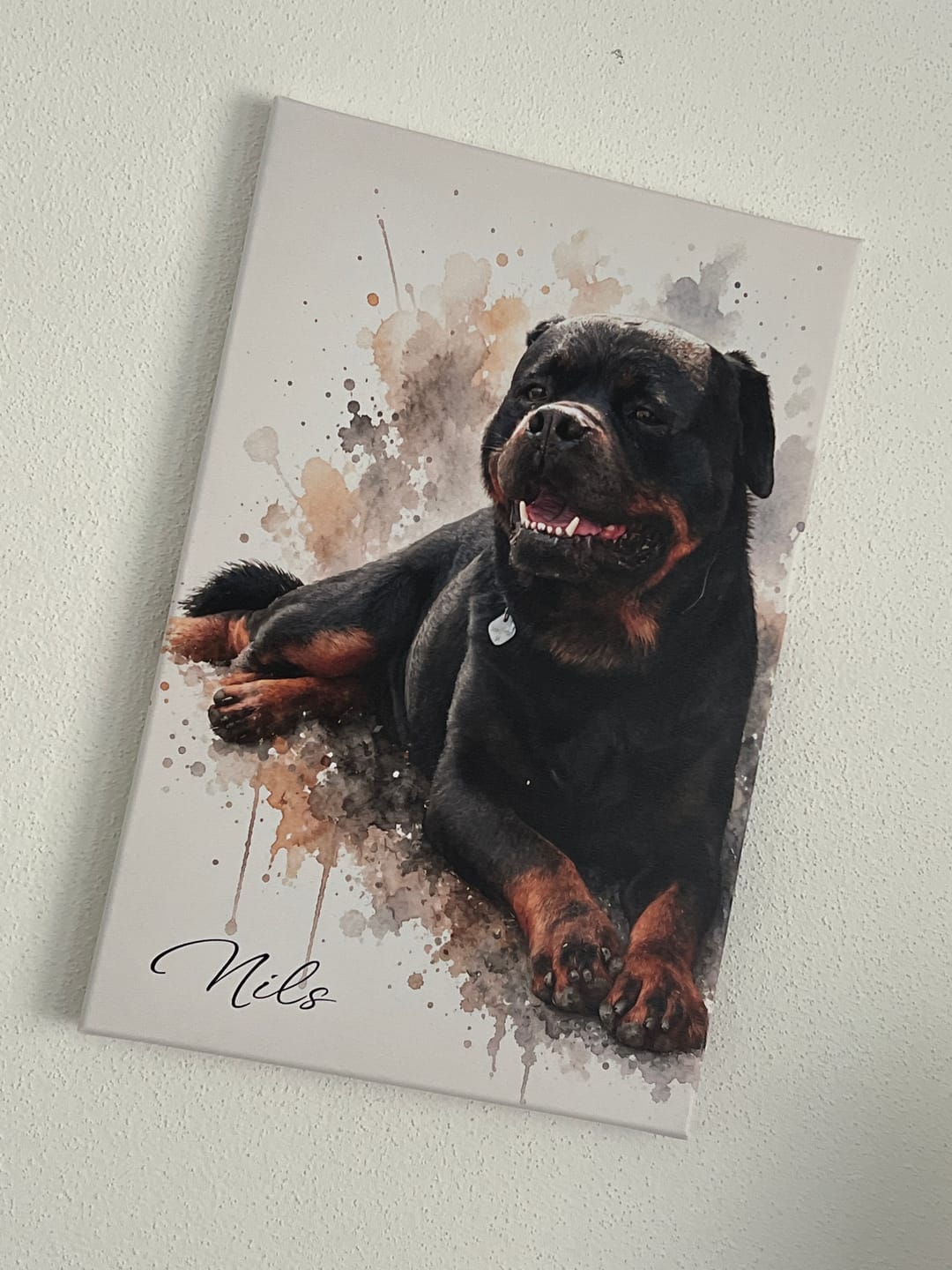 Customer photo review of Dein Haustier als Kunstwerk – mit Live-Vorschau, als Poster oder Leinwand