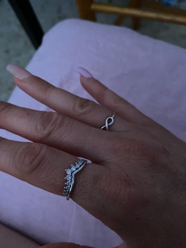Customer photo review of Anillo Corona Circonitas