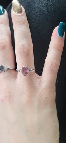 Customer photo review of Anillo Rosa Brillo