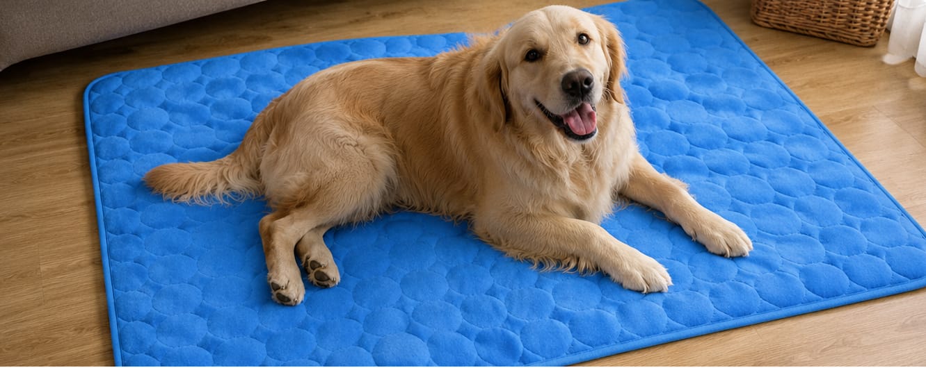 Customer photo review of Chladící psí matrace - CoolPet Mat