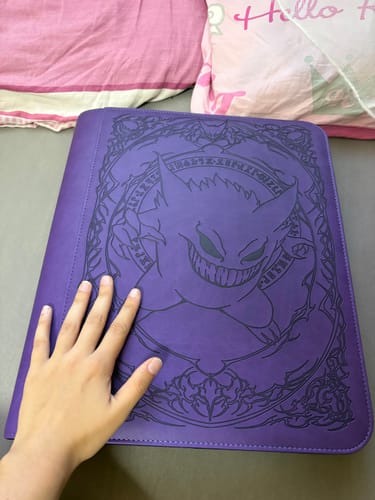 Customer photo review of Purple Evil - Toploader Trading Card Binder