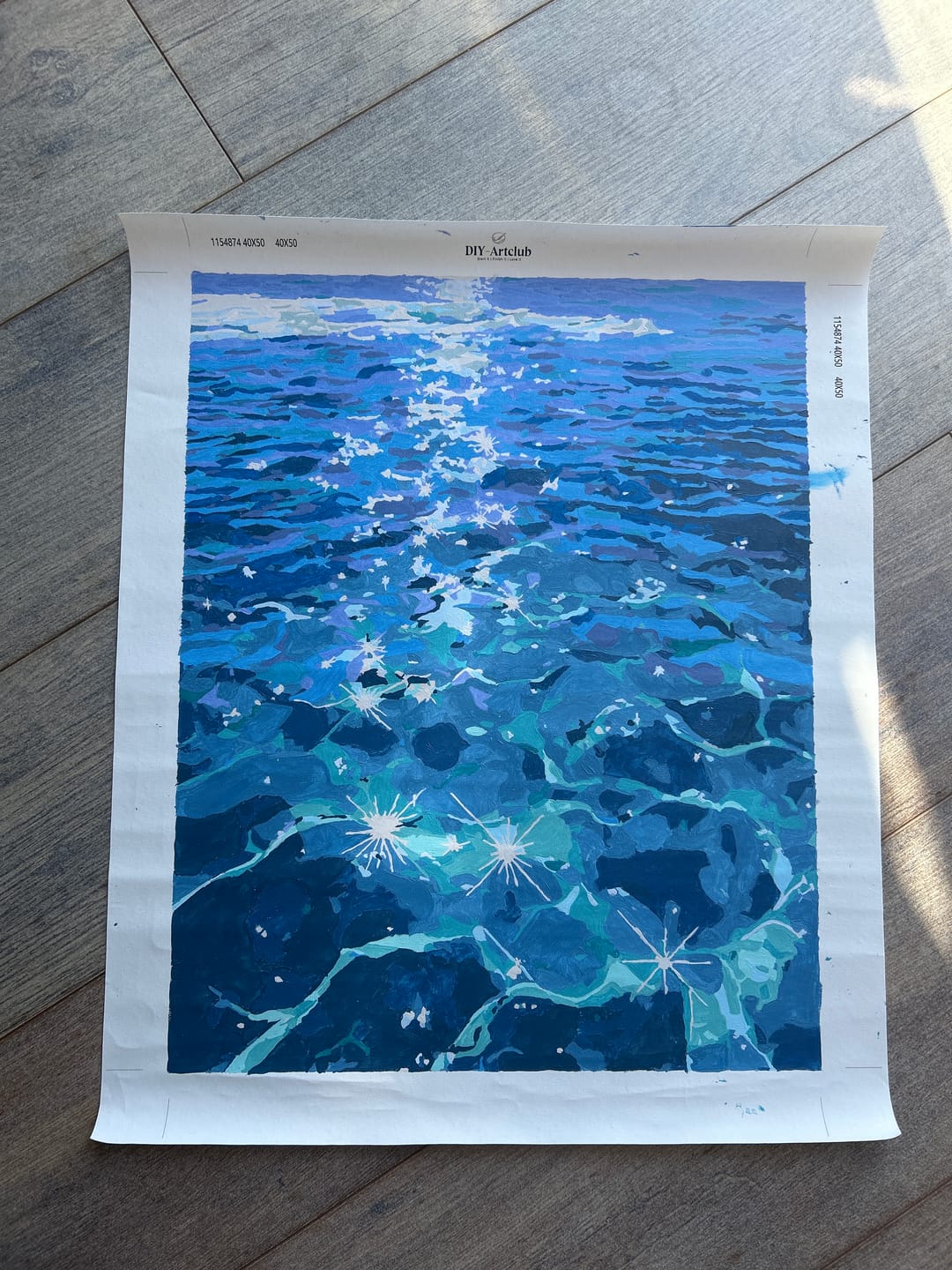 Customer photo review of Open Water | Paint by Number