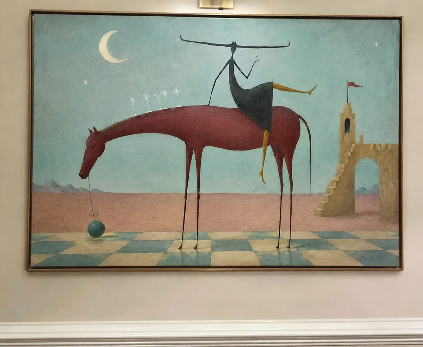 Customer photo review of Moonlit Rider-Horse Painting