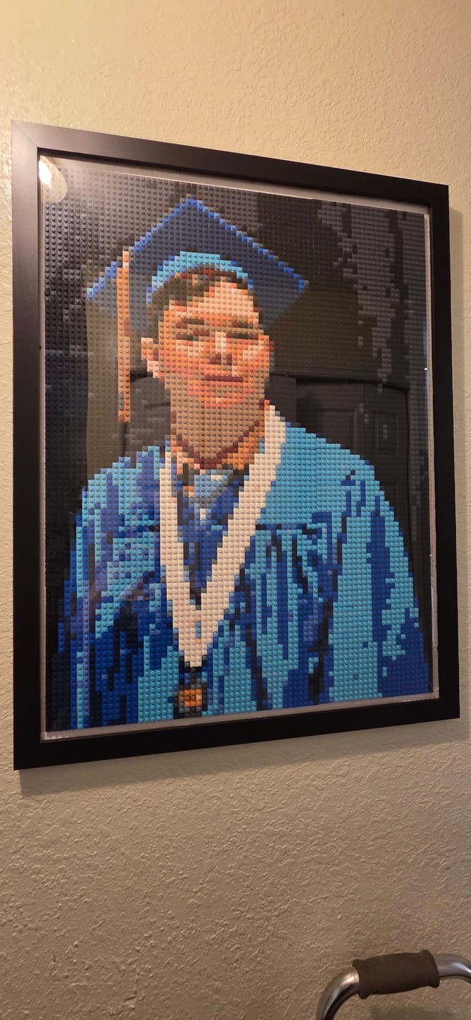 Customer photo review of Custom Design Brick Mosaic - 3x4 baseplates