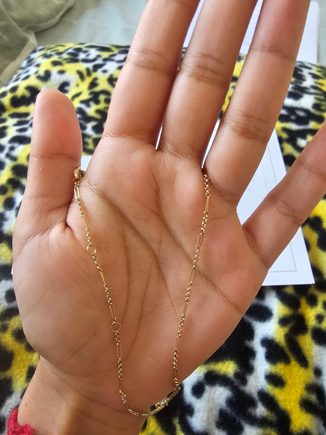 Customer photo review of Fine Figaro Chain