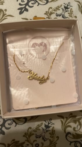 Customer photo review of Collar Nombre - Personalizado