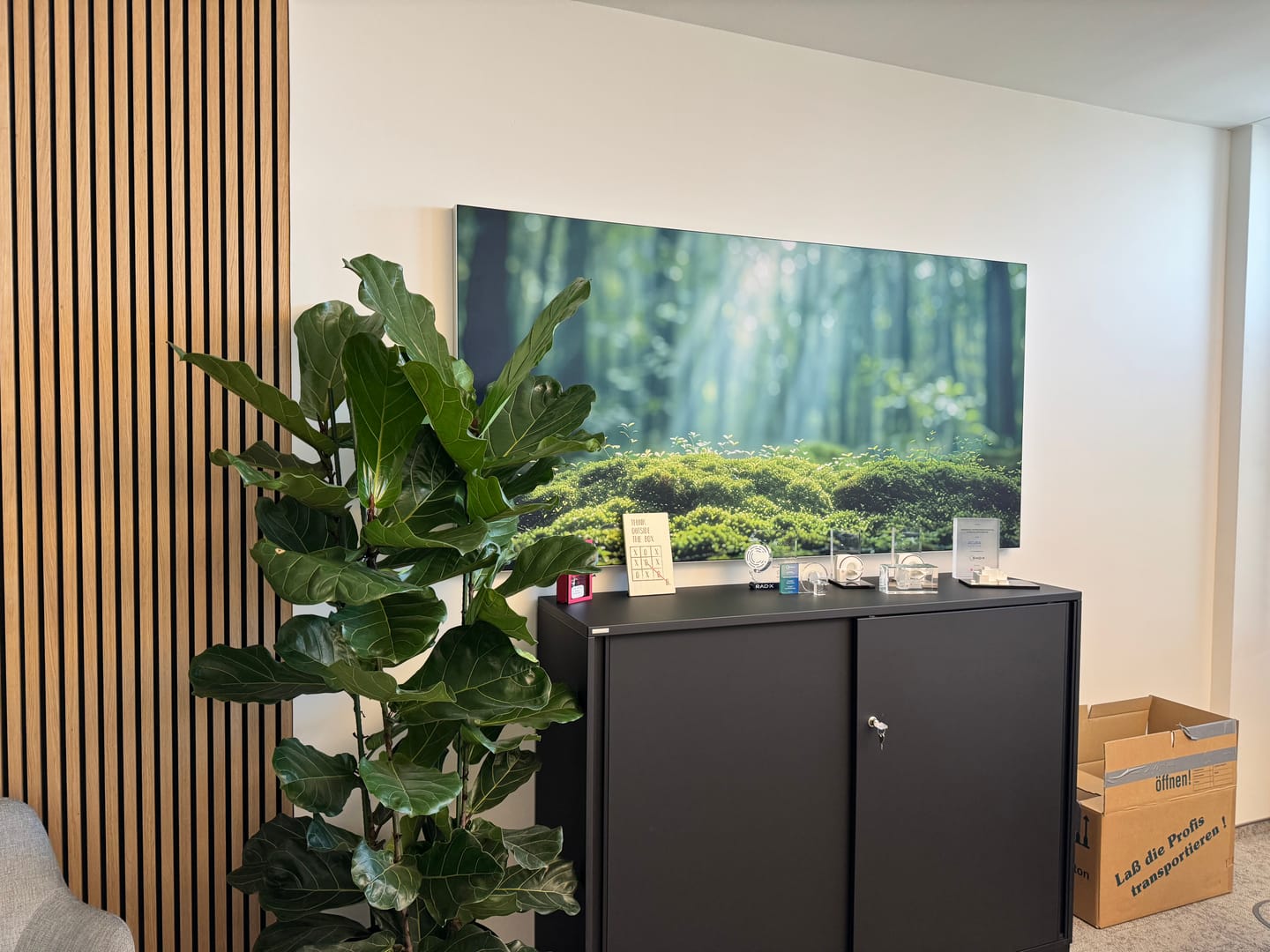 Customer photo review of Akustikbild "Wald im Nebel"