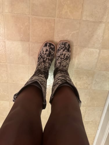 Customer photo review of Women’s Cowhide Cowboy Boot