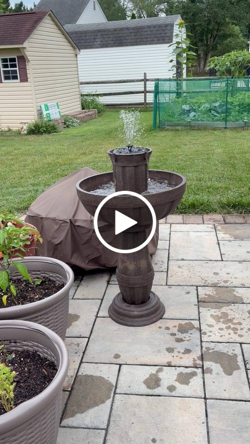 Customer video review of Bari 5-In-1 Cordless Fluted Fountain