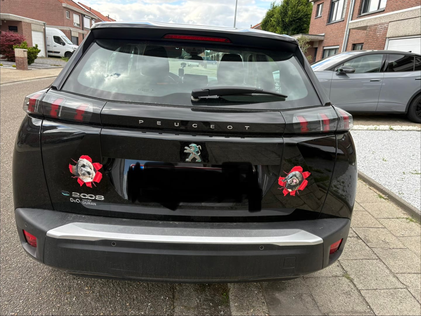 Customer photo review of Spioneren foto - Gepersonaliseerde autosticker