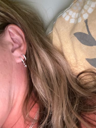 Customer photo review of Pendientes Galaxia