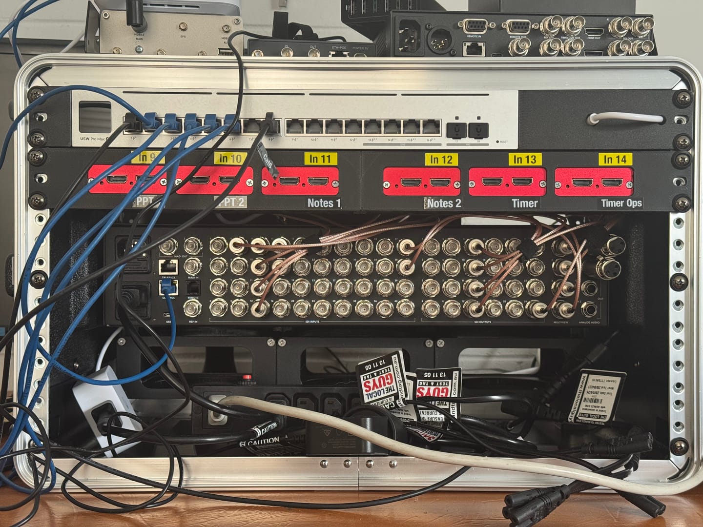 Customer photo review of Ubiquiti Unifi Pro Max 16 Rack Mount