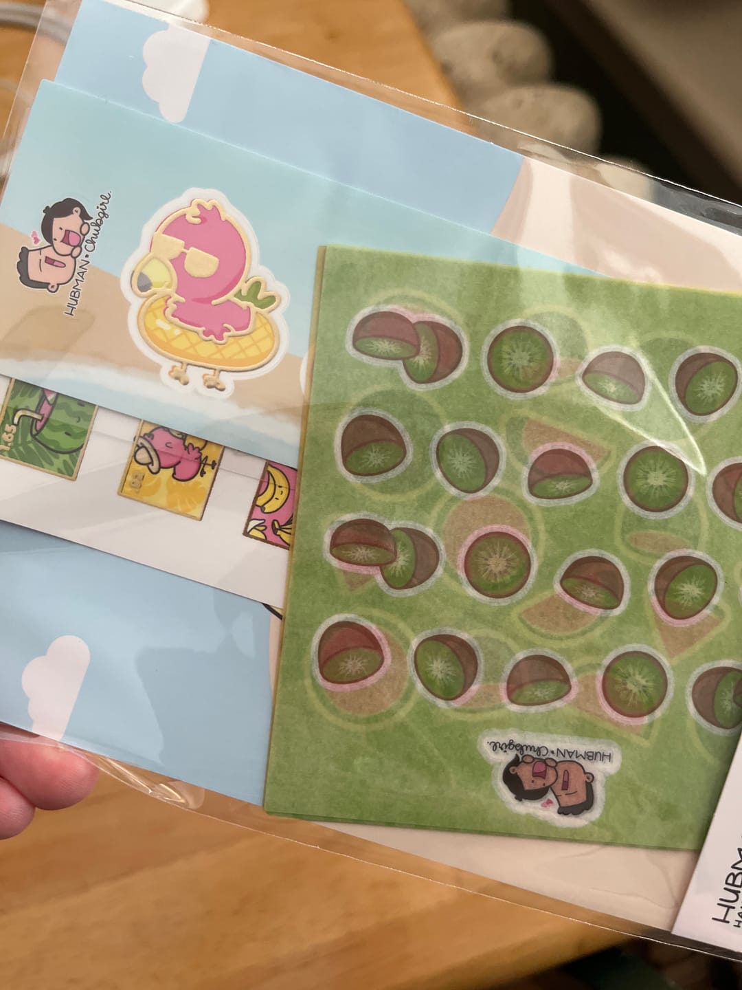 Customer photo review of Tropical Fun Variety Sticker Pack