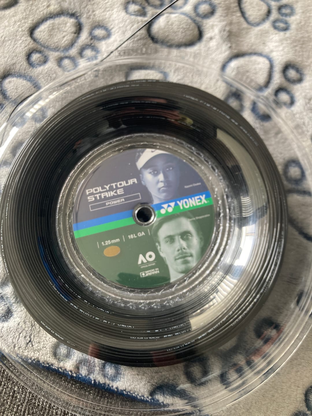 Customer photo review of Yonex PolyTour Strike 125 Tennis Strings