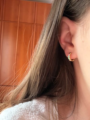 Customer photo review of Pendientes Colorful Love