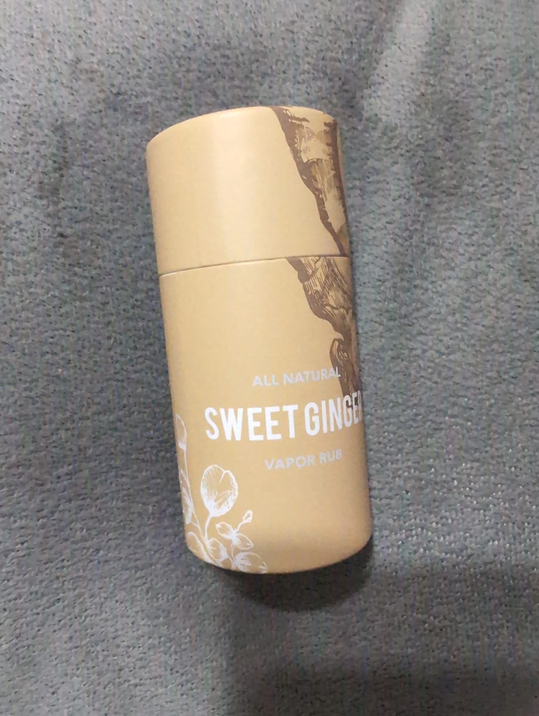Customer photo review of Sweet Ginger Vapor Rub Stick