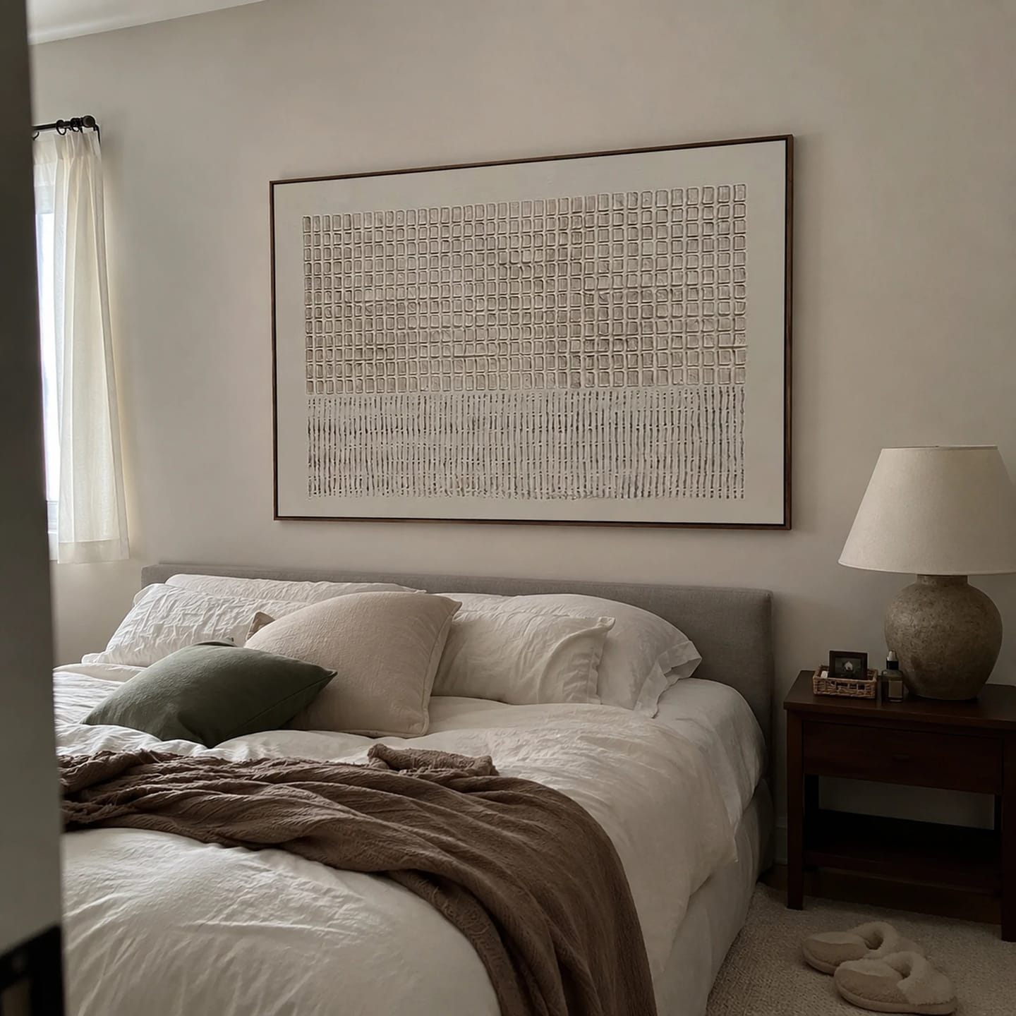 Customer photo review of Textured Wall Art ｜ Chalky-Mosaic-Groove