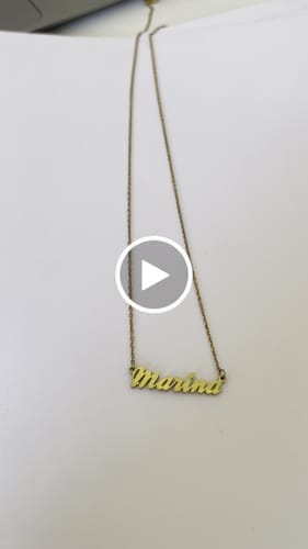 Customer photo review of Collar Nombre - Personalizado