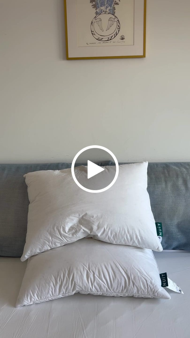 Customer video review of Pernă Plume Puf