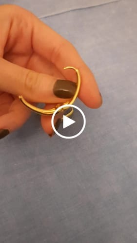 Customer photo review of Pendientes Aros Oval