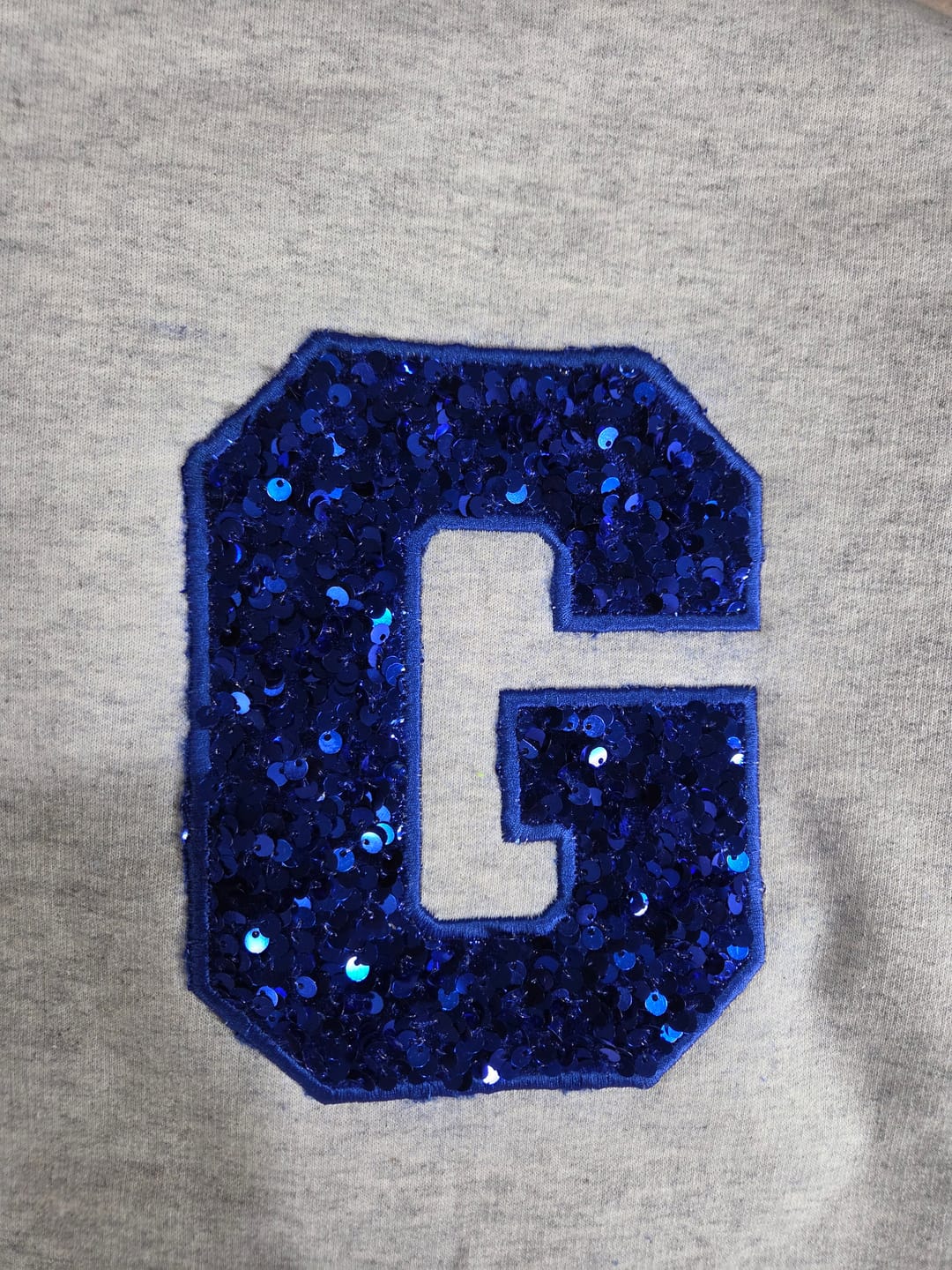 Customer photo review of Royal Blue Sequin on  Velvet