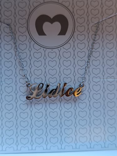 Customer photo review of Collar Nombre - Personalizado