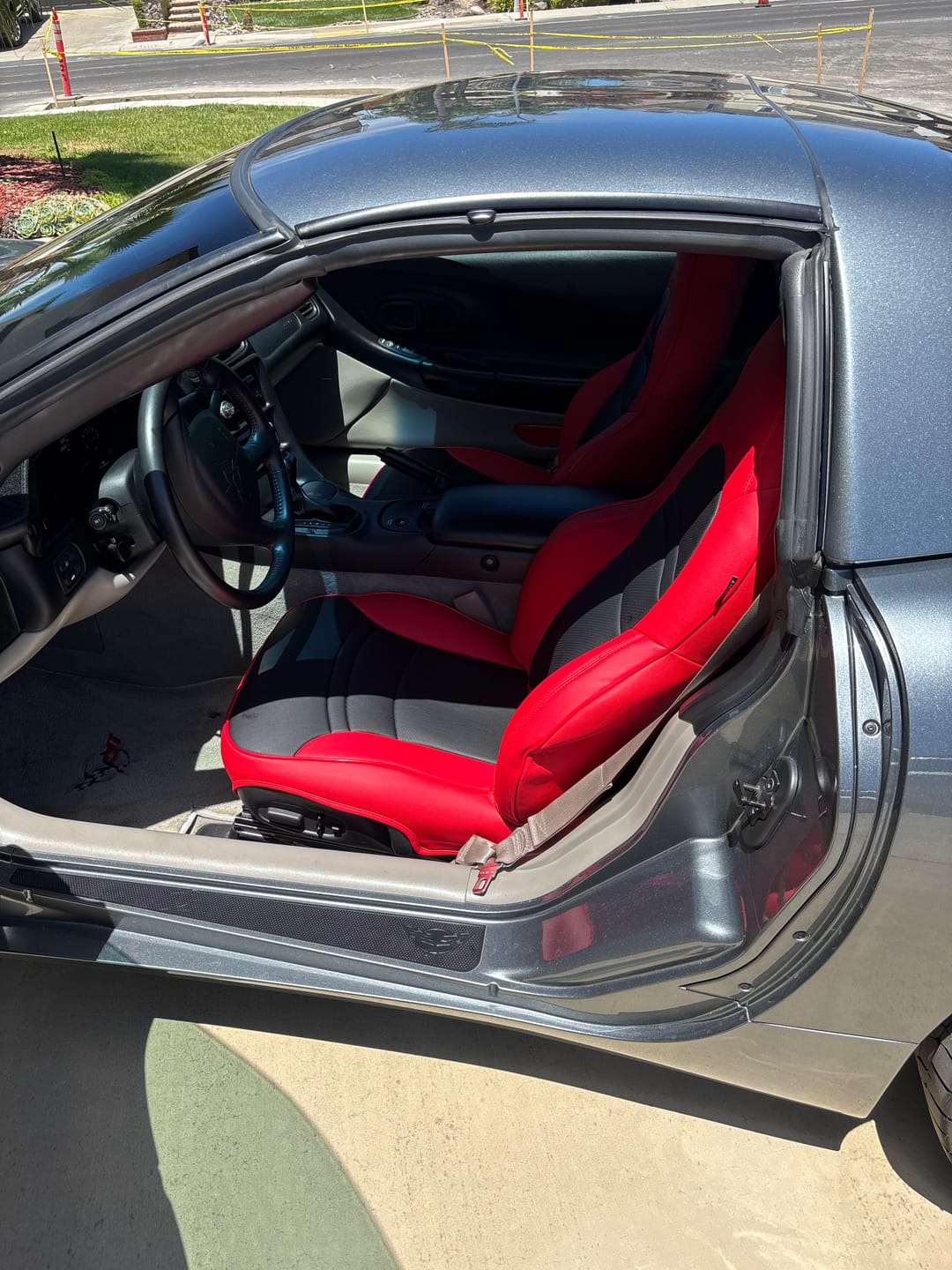 Customer photo review of Corvette C5 Custom Leather Seat Covers