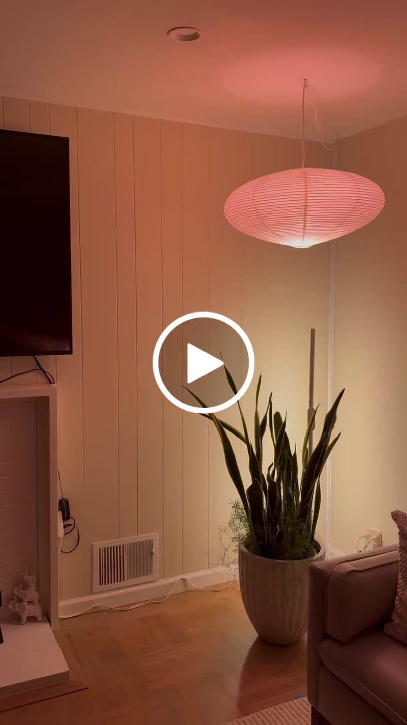 Customer video review of Ellipse Washi Paper Pendant Lampshade