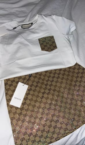 Customer photo review of Skirt set glitter brown