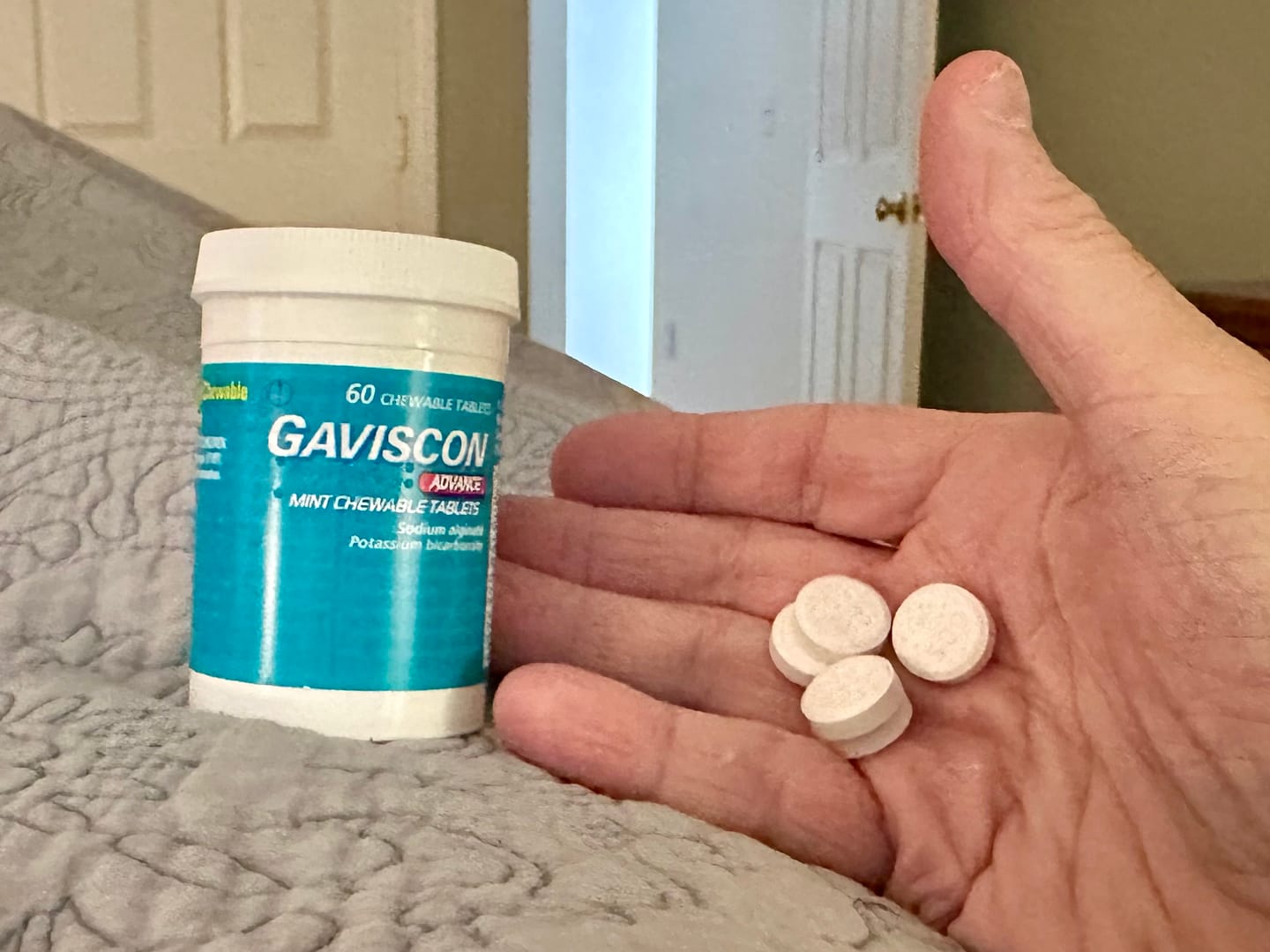 Customer photo review of Gaviscon Advance Mint Chewable Tablets 60 Tablets x 6