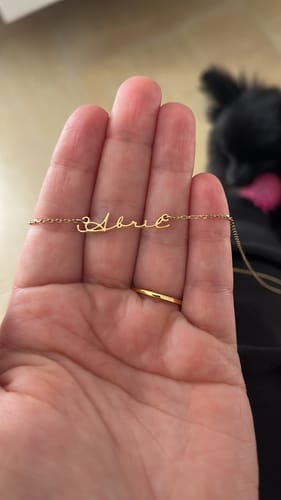 Customer photo review of Collar My Name - Personalizado