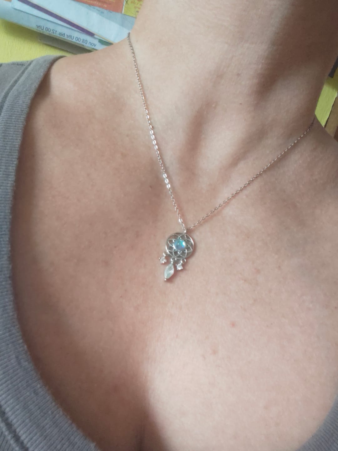 Customer photo review of Mondstein Halskette - Traumfänger
