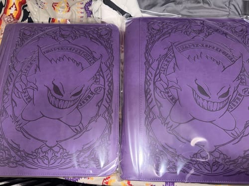 Customer photo review of Purple Evil - Toploader Trading Card Binder