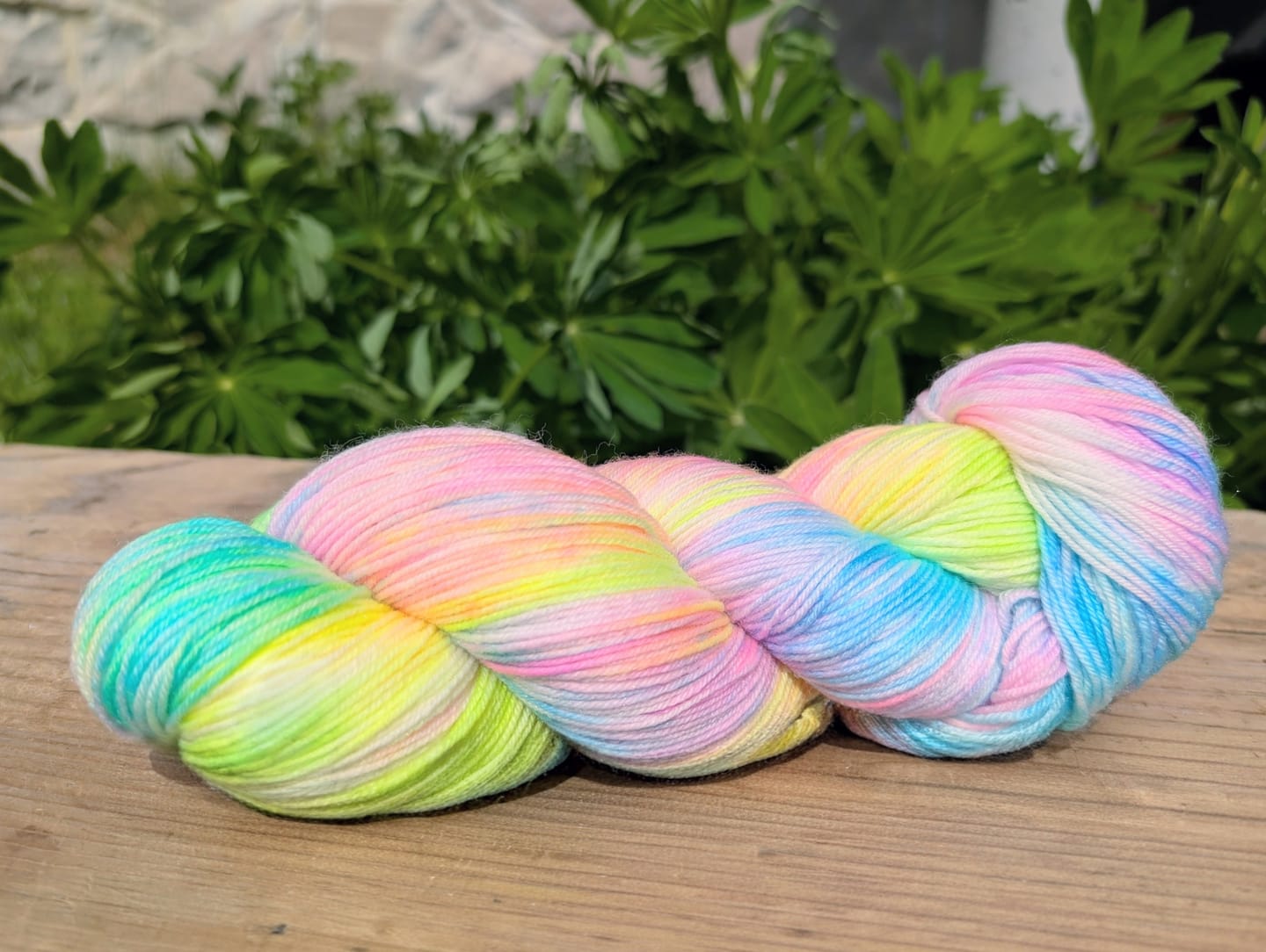 Customer photo review of Undyed Merino Sock Yarn - Fingering Weight Yarn