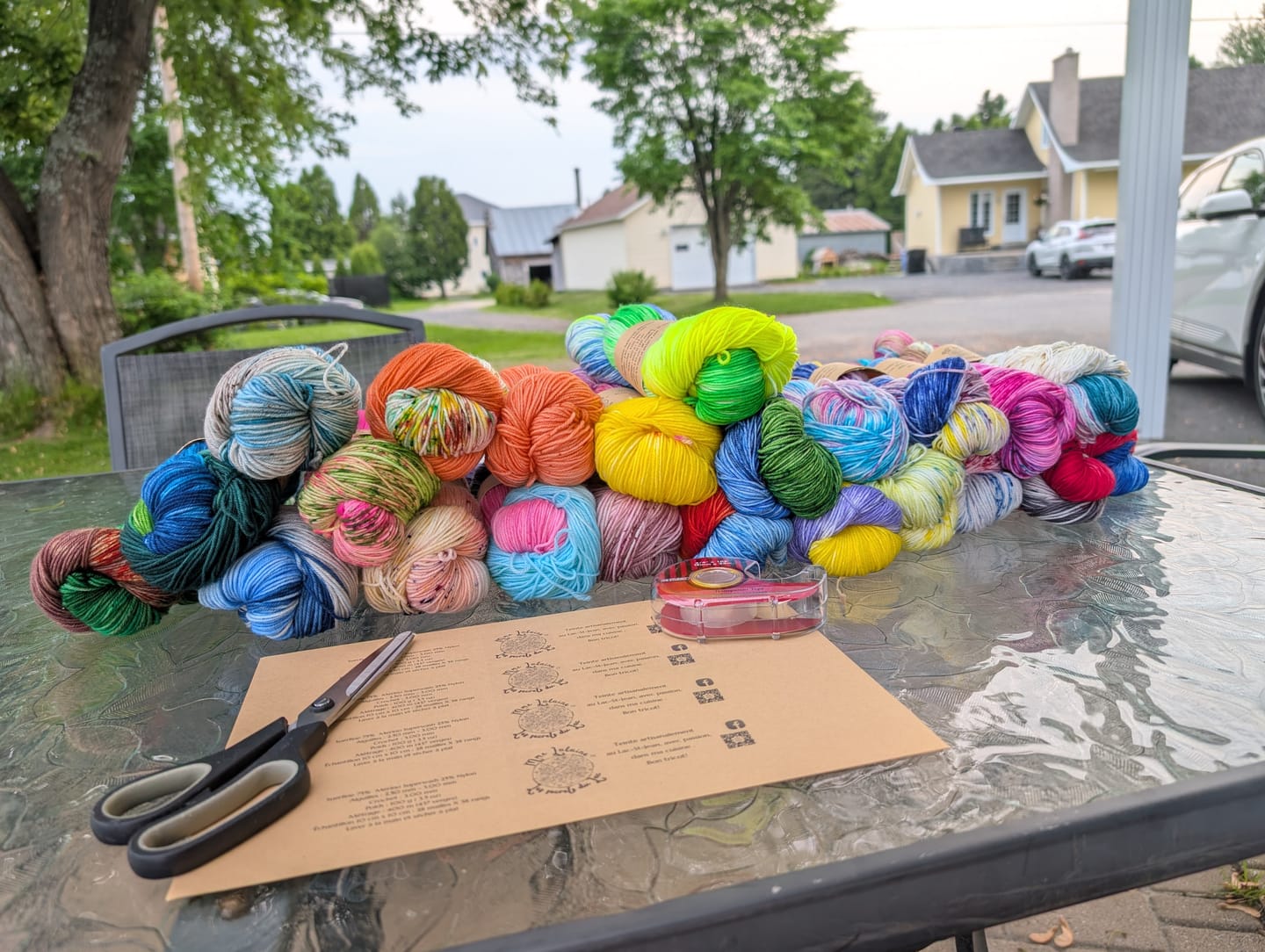 Customer photo review of Undyed Merino Sock Yarn - Fingering Weight Yarn