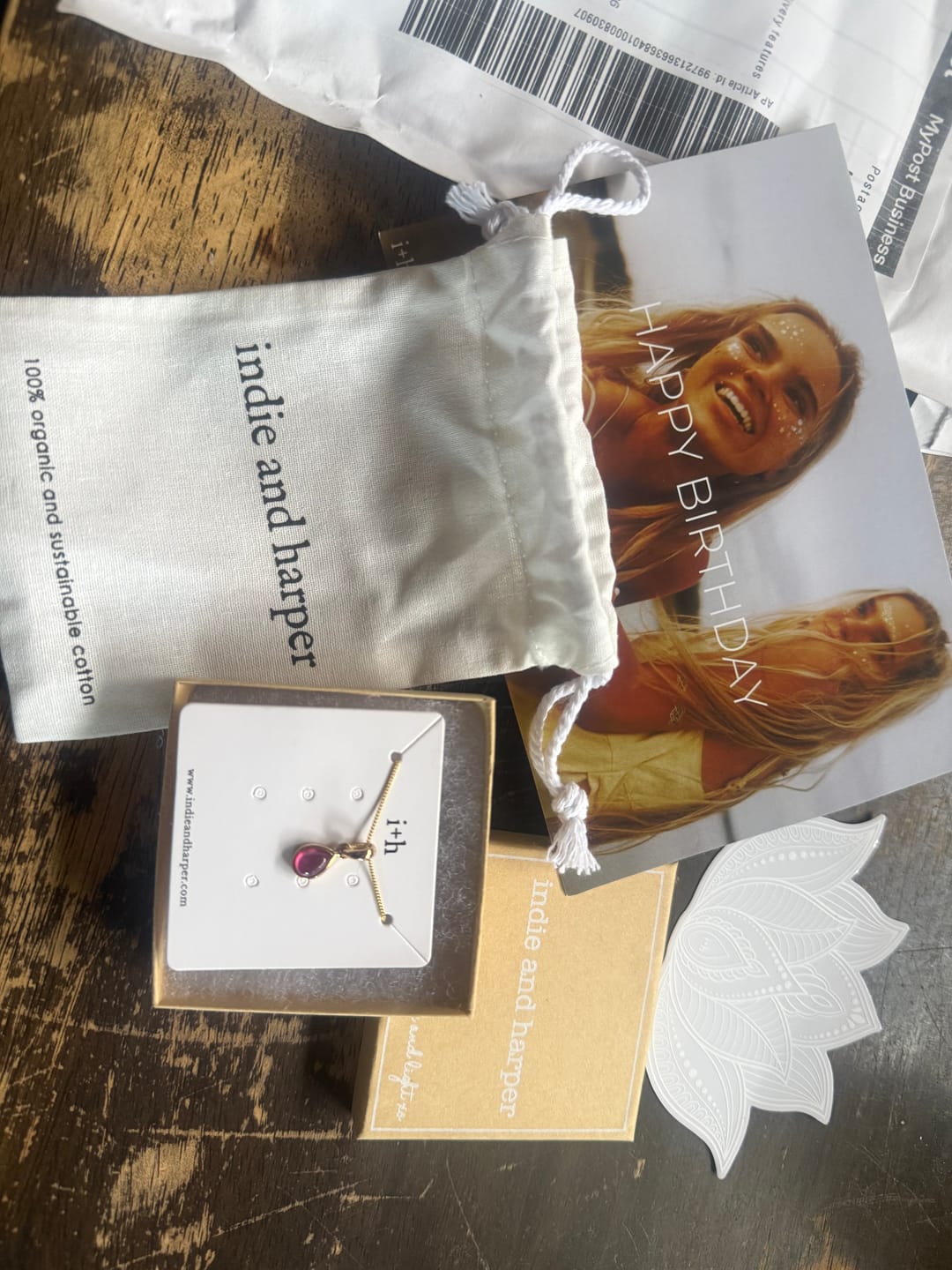 Customer photo review of July Birthstone Ruby Necklace