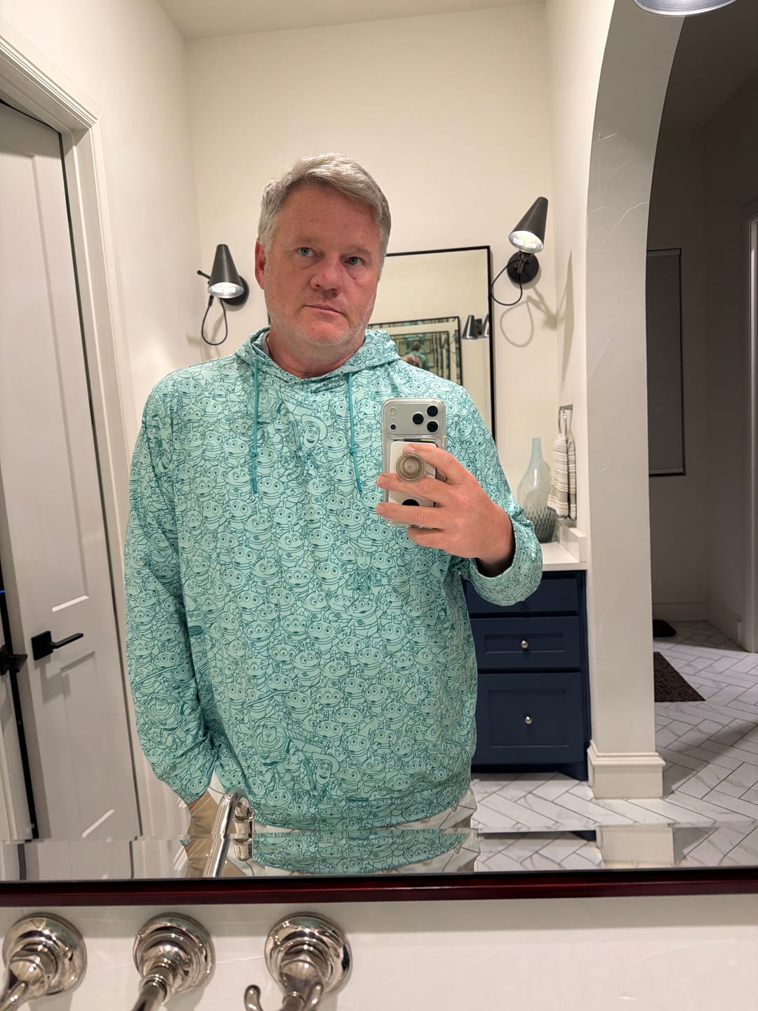 Customer photo review of Disney and Pixar Toy Story “The Crane Escape” – Performance Hoodie