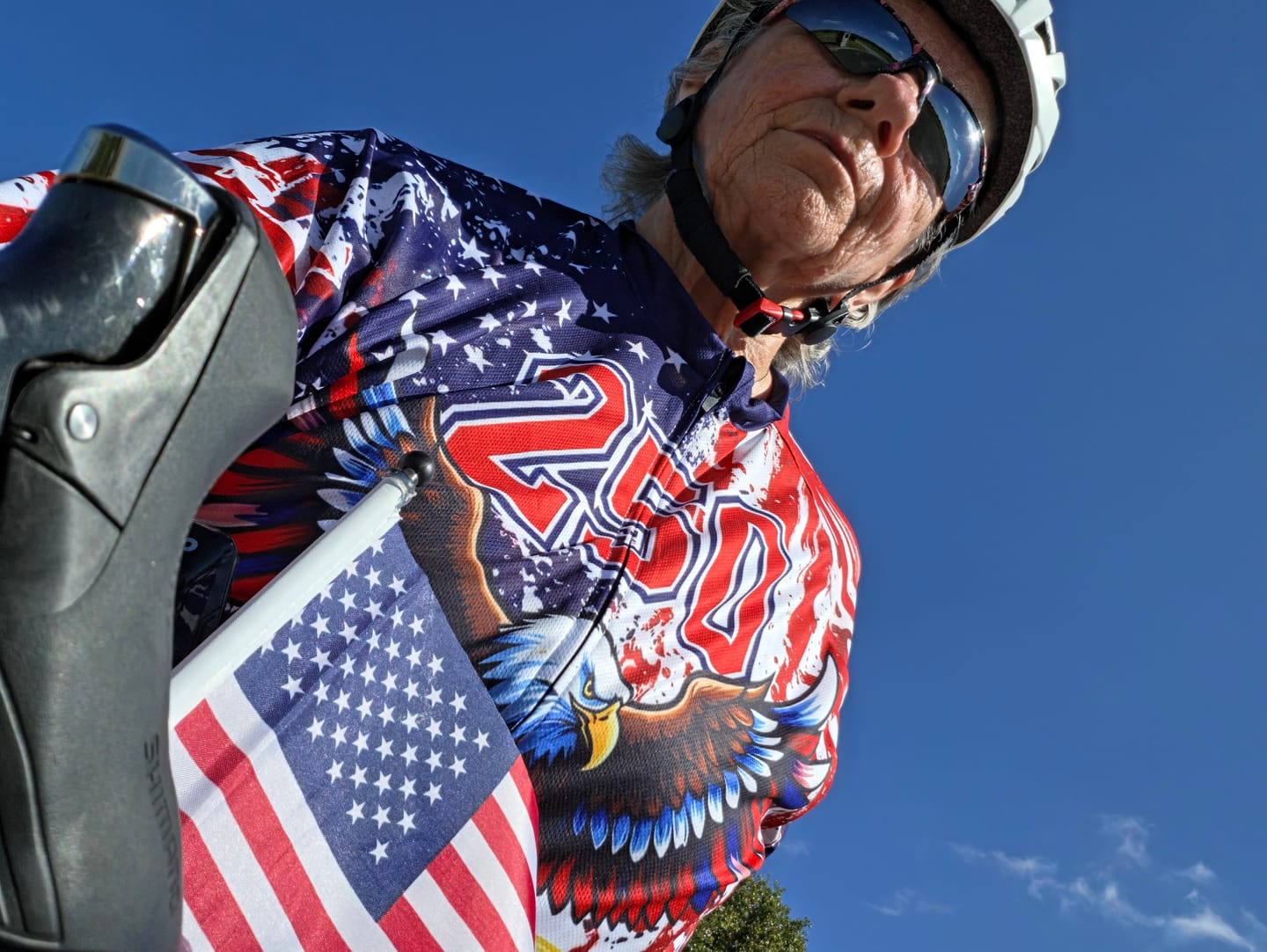Customer photo review of Men’s USA Freedom Eagle Spirit 250 Cycling Jersey & Kit