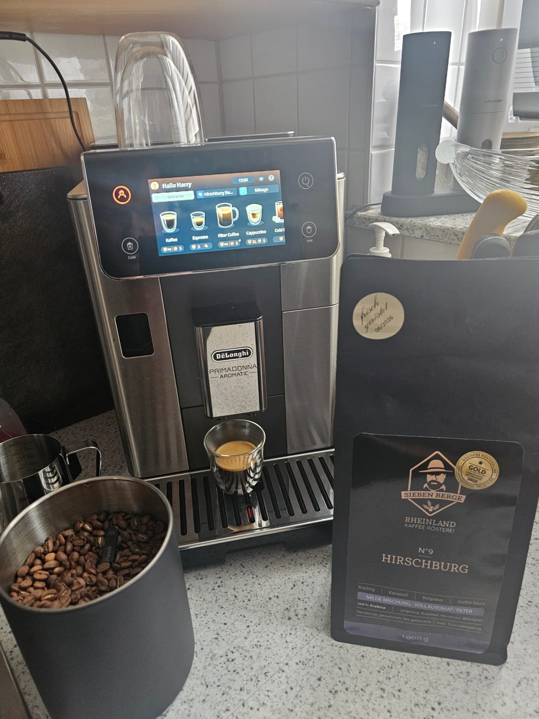 Customer photo review of N°9 Hirschburg – fruchtig & karamelliger Charakter – Espresso Bar Mischung